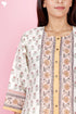 Chanderi Silk Kurta Pant And Dupatta Set In Block Print